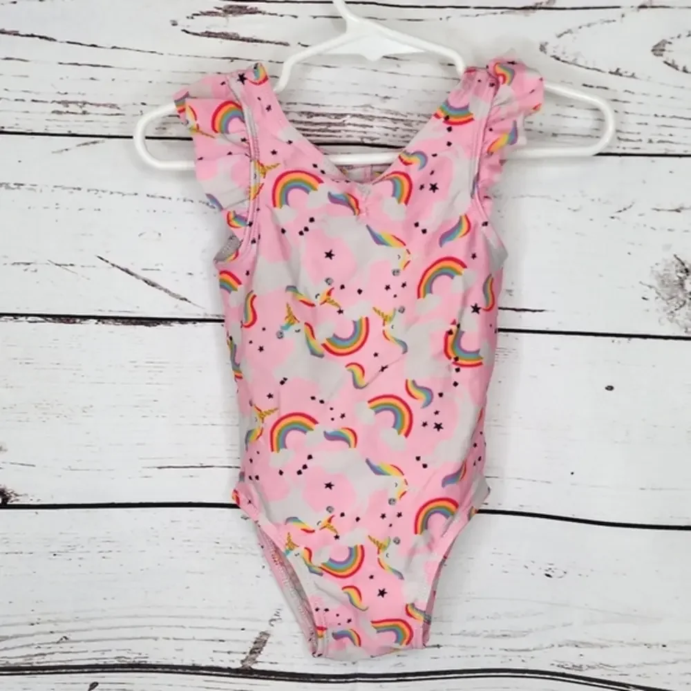 Cat & Jack Pink Unicorn‎ Swim Suit